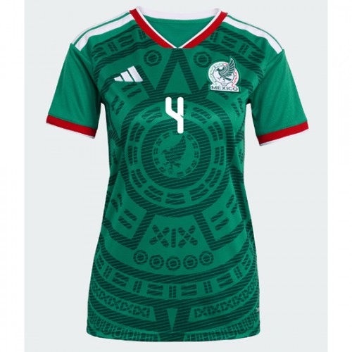 Mexiko Edson Alvarez #4 Replika Hemmatröja Damer VM 2026 Kortärmad